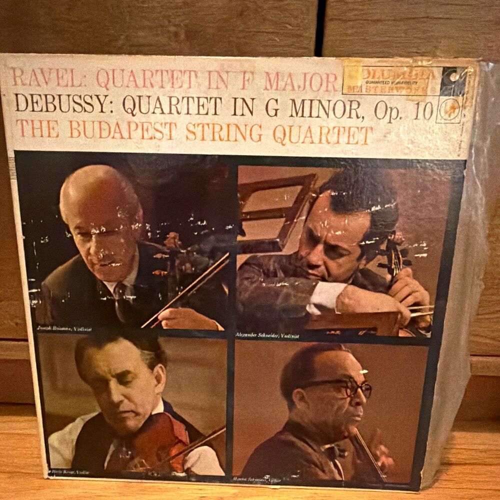 Budapest String Quartet Ravel/Debussy Quartets Columbia Masterworks LP ML 5245
